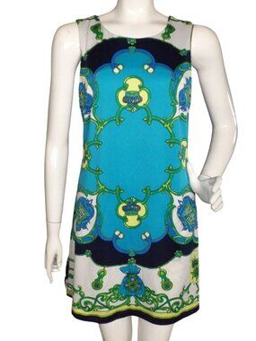 JB by JULIE BROWN Mini Dress, L, Luxe Print, Summer/Sleeveless, Bright colors